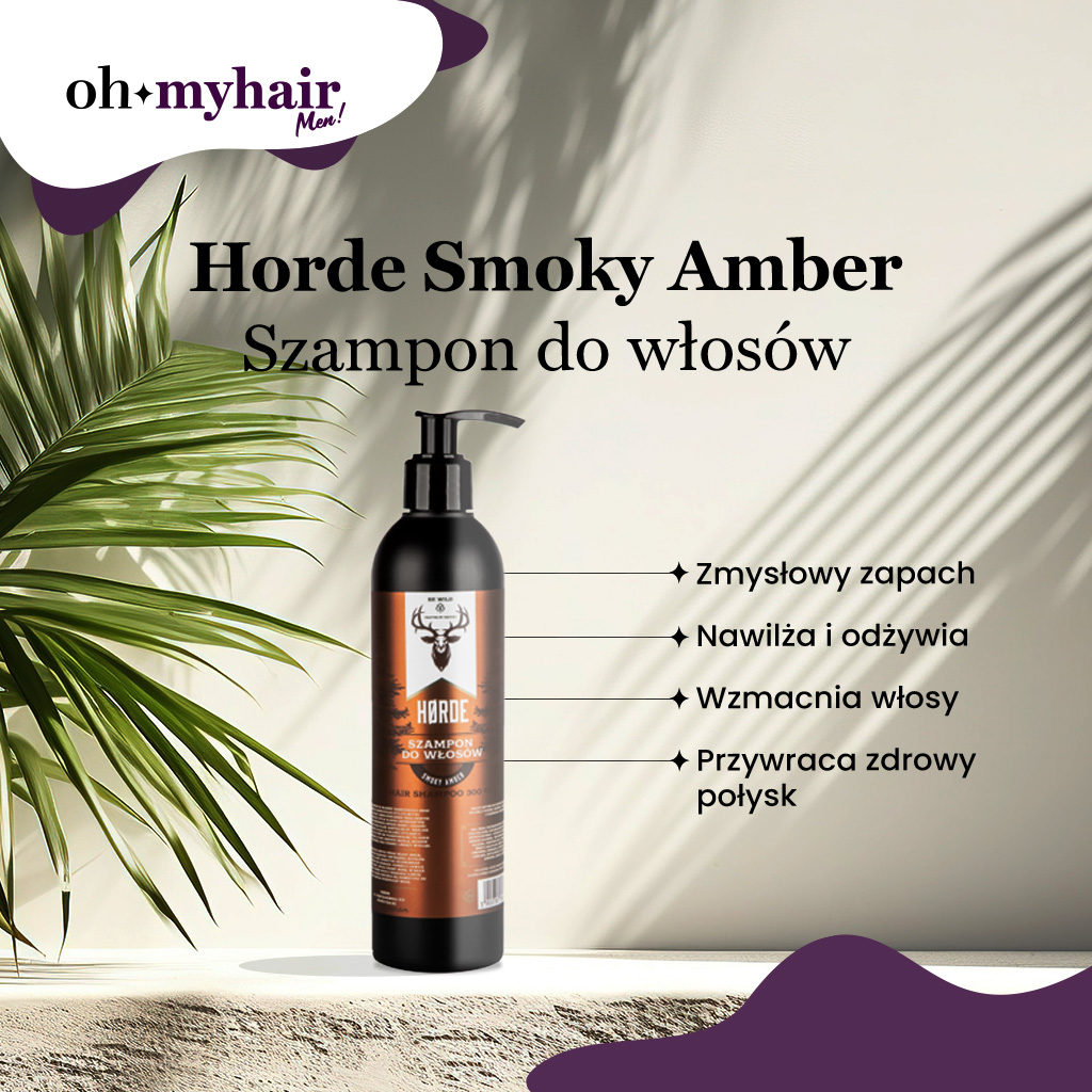 HORDE Smoky Amber szampon do włosów - infografika