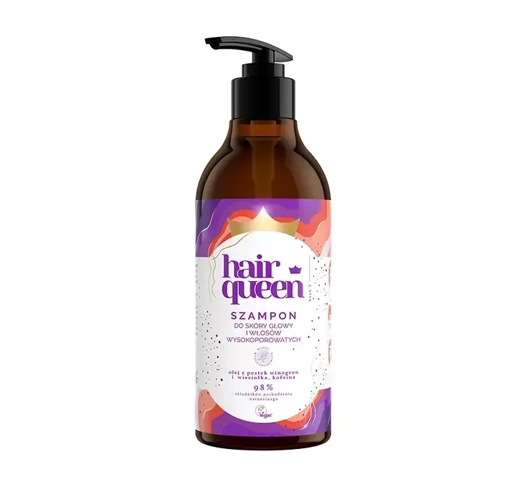 HAIR QUEEN szampon do skóry głowy i włosów wysokoporowatych