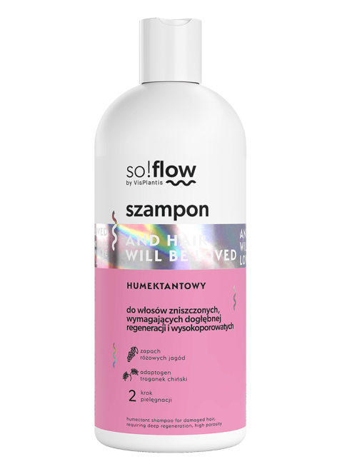 So!flow szampon humektantowy włosy wysokoporowate i łamliwe