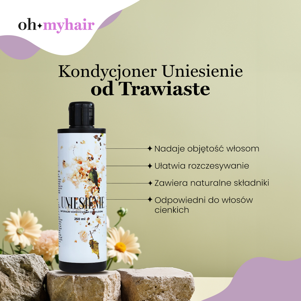 Infografika Kondycjoner "Uniesienie" od Trawiaste 
