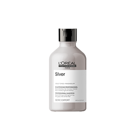 Szampon do siwych włosów L'Oréal Professionnel Silver na dłoń