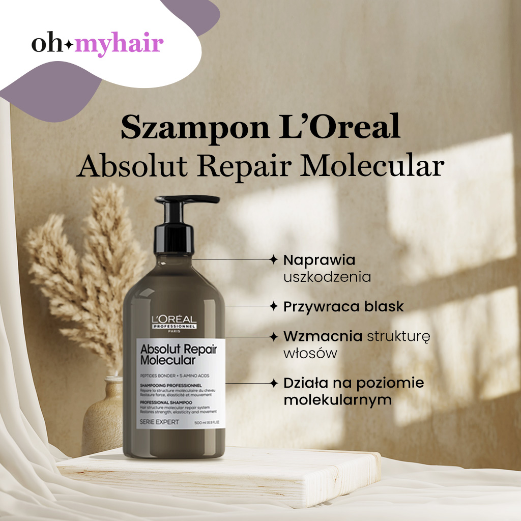 L'Oréal Professionnel Absolut Repair Molecular – infografika