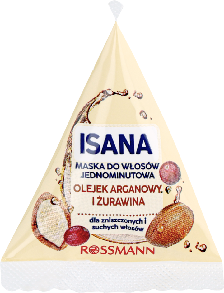 Isana maska do włosów jednominutowa olejek arganowy i żurawina