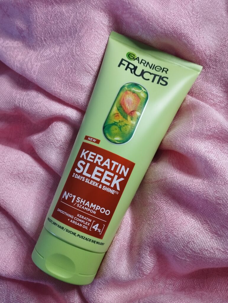 Szampon Wygładzający Keratin Sleek Garnier Fructis