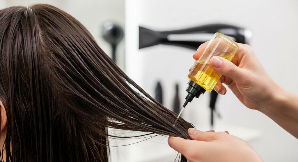 Olejowanie przyciemnia włosy i jednocześnie je pielęgnuje