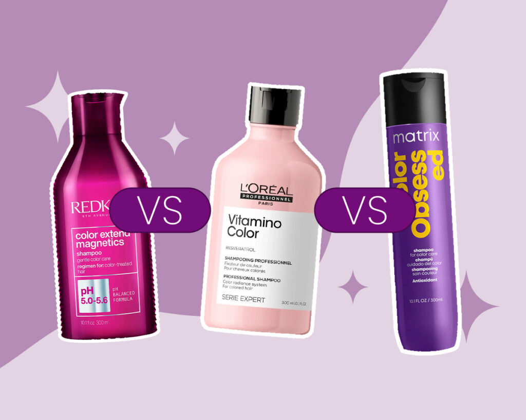 porównanie szamponów: Redken, Matrix i L’Oréal Professionnel