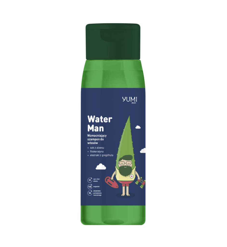 Yumi Men, szampon wzmacniający do włosów Water Man