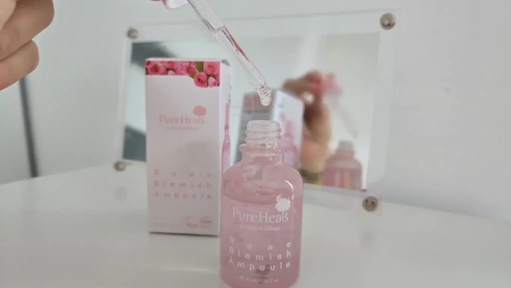 Pureheals nawilżająca ampułka do twarzy z różą damasceńską