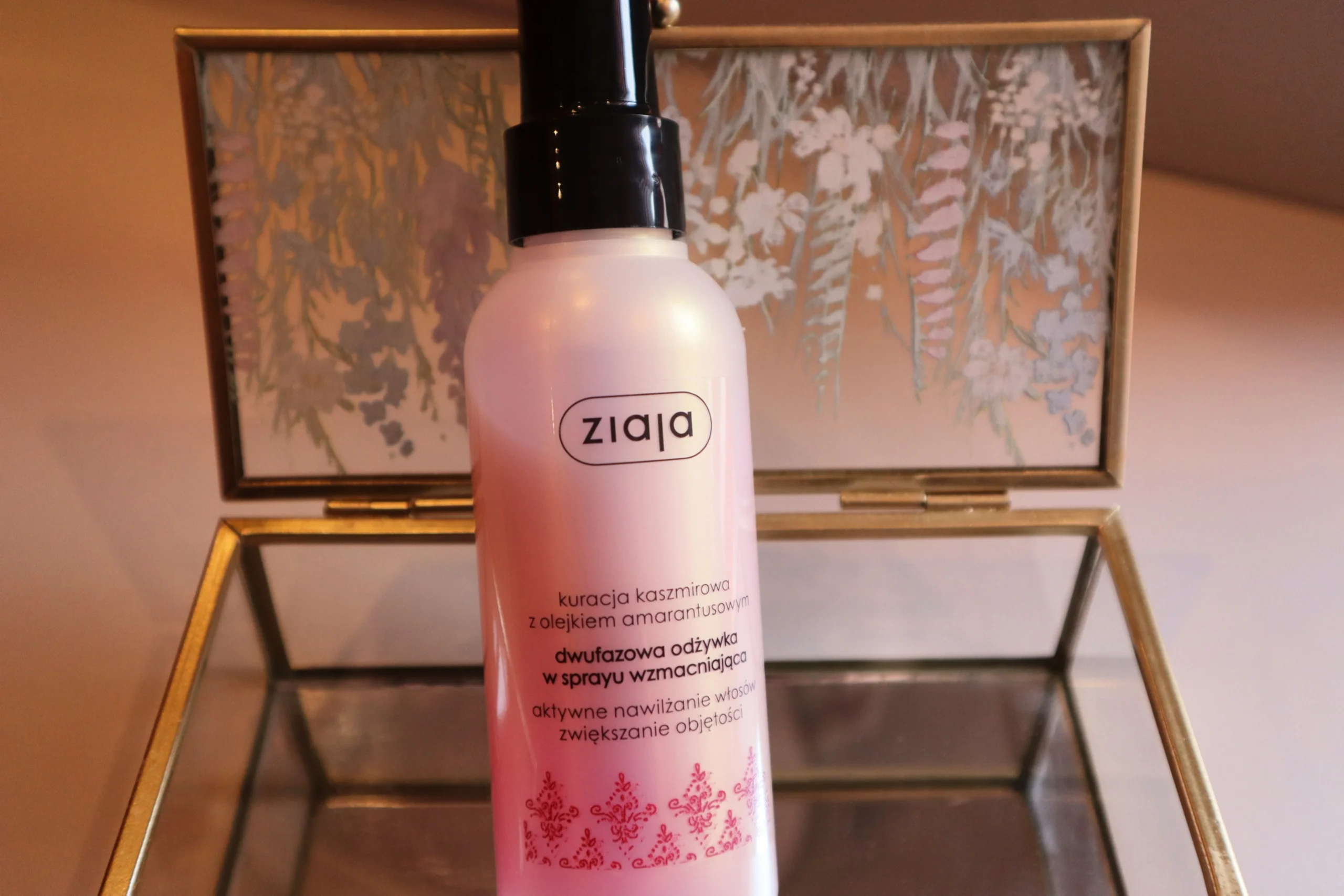 Ziaja Dwufazowa odżywka w spray'u wzmacniająca w szklanej szkatułce
